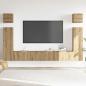 Preview: 6-tlg. TV-Schrank-Set Wandmontage Artisan-Eiche Holzwerkstoff