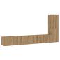 Preview: TV-Wandschränke 3 Stk. Artisan-Eiche Holzwerkstoff