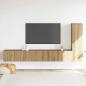 Preview: TV-Wandschränke 3 Stk. Artisan-Eiche Holzwerkstoff