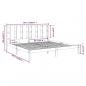 Preview: Massivholzbett Grau Kiefer 200x200 cm
