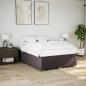 Preview: Boxspringbett mit Matratze Dunkelbraun 140x190 cm Stoff