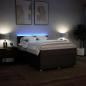 Preview: Boxspringbett mit Matratze Dunkelbraun 140x190 cm Stoff
