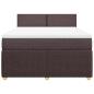 Preview: Boxspringbett mit Matratze Dunkelbraun 140x190 cm Stoff