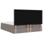 Preview: Ottoman-Bett mit Matratze Taupe 180x200 cm Stoff