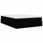 Preview: Ottoman-Bett mit Matratze Schwarz 140x190 cm Stoff