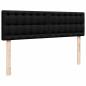 Preview: Ottoman-Bett mit Matratze Schwarz 140x190 cm Stoff