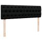 Preview: Ottoman-Bett mit Matratze Schwarz 140x190 cm Stoff
