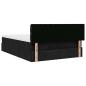 Preview: Ottoman-Bett mit Matratze Schwarz 140x190 cm Stoff