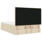 Preview: Ottoman-Bett mit Matratze Creme 140x190 cm Stoff