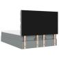 Preview: Ottoman-Bett mit Matratze Hellgrau 140x190 cm Stoff