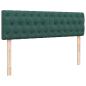 Preview: Ottoman-Bett mit Matratze Dunkelgrün 140x200 cm Samt
