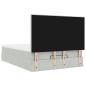 Preview: Ottoman-Bett mit Matratzen Hellgrau 140x200 cm Samt