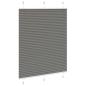 Preview: Plissee Anthrazit 105x100 cm Stoffbreite 104,4 cm Polyester