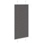 Preview: Plissee Schwarz 65x100 cm Stoffbreite 64,4 cm Polyester
