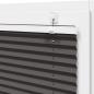 Preview: Plissee Schwarz 65x100 cm Stoffbreite 64,4 cm Polyester