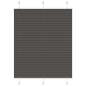 Preview: ARDEBO.de - Plissee Schwarz 105x150 cm Stoffbreite 104,4 cm Polyester