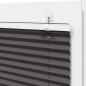 Preview: Plissee Schwarz 105x150 cm Stoffbreite 104,4 cm Polyester