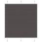 Preview: ARDEBO.de - Plissee Schwarz 115x150 cm Stoffbreite 114,4 cm Polyester