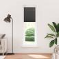 Preview: Plissee Schwarz 60x200 cm Stoffbreite 59,4 cm Polyester