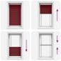 Preview: Plissee Bordeauxrot 75x150 cm Stoffbreite 74,4 cm Polyester