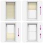 Preview: Plissee Creme 80x100 cm Stoffbreite 79,4 cm Polyester