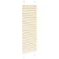 Preview: Plissee Creme 45x100 cm Stoffbreite 44,4 cm Polyester