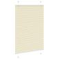 Preview: Plissee Creme 90x100 cm Stoffbreite 89,4 cm Polyester