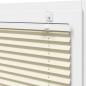 Preview: Plissee Creme 90x100 cm Stoffbreite 89,4 cm Polyester