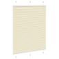 Preview: Plissee Creme 105x100 cm Stoffbreite 104,4 cm Polyester