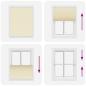 Preview: Plissee Creme 105x100 cm Stoffbreite 104,4 cm Polyester