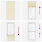 Preview: Plissee Creme 100x200 cm Stoffbreite 99,4 cm Polyester