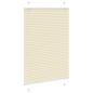 Preview: Plissee Creme 90x150 cm Stoffbreite 89,4 cm Polyester