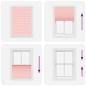 Preview: Plissee Rosa 85x100 cm Stoffbreite 84,4 cm Polyester