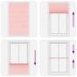 Preview: Plissee Rosa 115x200 cm Stoffbreite 114,4 cm Polyester