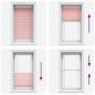 Preview: Plissee Rosa 70x150 cm Stoffbreite 69,4 cm Polyester