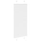 Preview: Plissee Weiß 65x100 cm Stoffbreite 64,4 cm Polyester