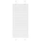 Preview: ARDEBO.de - Plissee Weiß 55x100 cm Stoffbreite 54,4 cm Polyester