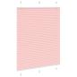 Preview: Plissee Rosa 110x100 cm Stoffbreite 109,4 cm Polyester
