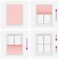 Preview: Plissee Rosa 110x100 cm Stoffbreite 109,4 cm Polyester