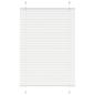 Preview: ARDEBO.de - Plissee Weiß 100x100 cm Stoffbreite 99,4 cm Polyester