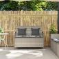 Preview: Gartenbank mit Stauraum und Kissen Hellgrau Poly Rattan