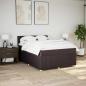Preview: Boxspringbett mit Matratze Dunkelbraun 140x190 cm Stoff