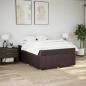 Preview: Boxspringbett mit Matratze Dunkelbraun 140x190 cm Stoff