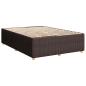 Preview: Boxspringbett mit Matratze Dunkelbraun 140x190 cm Stoff