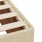 Preview: Boxspringbett mit Matratze Creme 140x190 cm Stoff