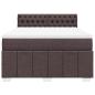 Preview: Boxspringbett mit Matratze Dunkelbraun 140x190 cm Stoff