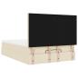 Preview: Ottoman-Bett mit Matratze Creme 140x190 cm Stoff