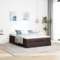 Preview: Ottoman-Bett mit Matratze Dunkelbraun 140x190 cm Stoff
