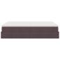 Preview: Ottoman-Bett mit Matratze Dunkelbraun 140x190 cm Stoff