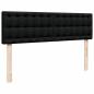 Preview: Ottoman-Bett mit Matratze & LEDs Schwarz 140x190 cm Stoff
